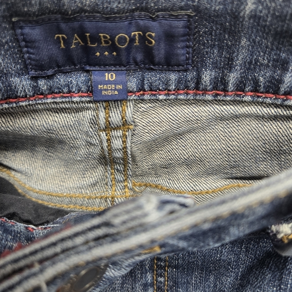 Talbots Heritage Bootcut Denim Blue Jeans Size 10 - Picture 3 of 11